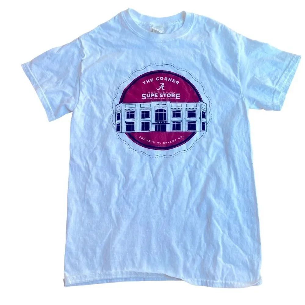 University Alabama Corners Book Store Cotton T Unisex Size Small